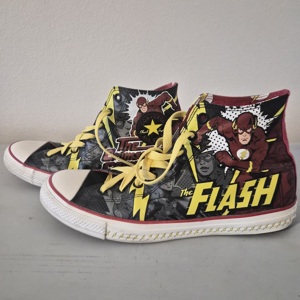 Converse The Flash High-Top Sneakers - Yellow and Red